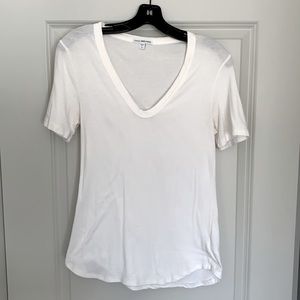 James Perse White Women’s T-shirt 2 small